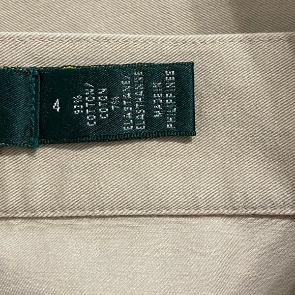 Lauren Ralph Lauren Khaki Skirt with Button Detail Size 4 - Picture 12 of 13